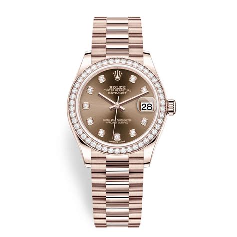 rolex lady datejust chocolate dial president|Rolex lady Datejust 18 ct.